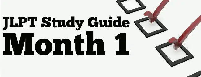 JLPT Study Guide – Month 1 post image