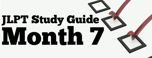 JLPT Study Guide – Month 7 post image