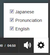 FluentU Japanese options